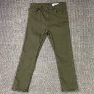 The Perfect Jean NYC Denkhaki Pants Slim Thick Men's 35 x 30 Fits 35 x 29 Green